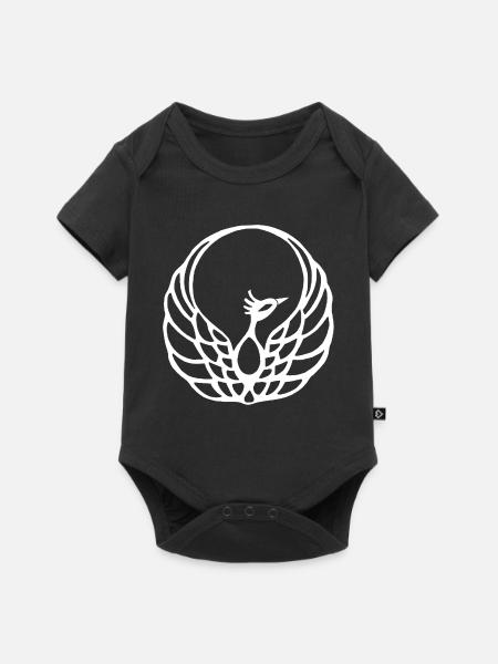 Weißer Phönix - Baby Premium Kurzarmbody - Schwarz