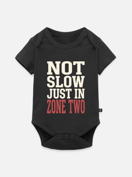 Zone 2 Training Herzfrequenztraining Einfaches - Baby Premium Kurzarmbody - Schwarz