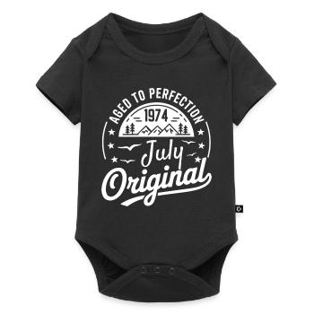 Juli 1974 – Legende der Gipfel und Berge - Baby Premium Kurzarmbody - Schwarz - Vorne