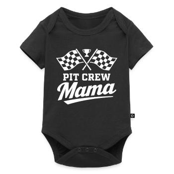 Pit Crew Mama Motorsport Racing Design - Baby Premium short-sleeve bodysuit - black - Front