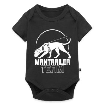 Boxer Mantrailer Team Hundesport Hunde Wilsigns - Baby Premium Kurzarmbody - Schwarz - Vorne