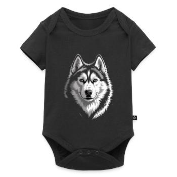Husky - Baby Premium short-sleeve bodysuit - black - Front