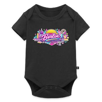 Berlin - Baby Premium Kurzarmbody - Schwarz - Vorne