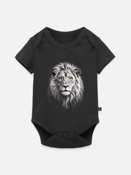 Löwennkopf Löwe - Baby Premium Kurzarmbody - Schwarz