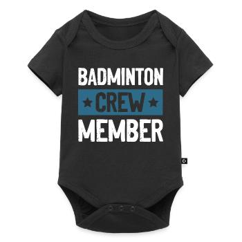 Badminton Crew - Baby Premium short-sleeve bodysuit - black - Front