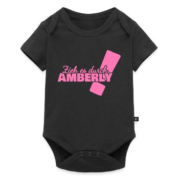 Amberly - Baby Premium Kurzarmbody - Schwarz - Vorne