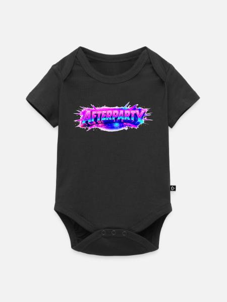 Afterparty Neon Pulse - Baby Premium Kurzarmbody - Schwarz