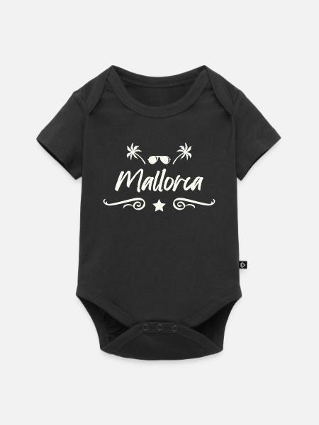Mallora Palm Beach Logo - Baby Premium Kurzarmbody - Schwarz
