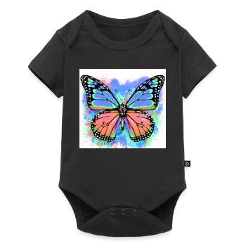 papillon - Body à manches courtes Premium Bébé - noir - Devant