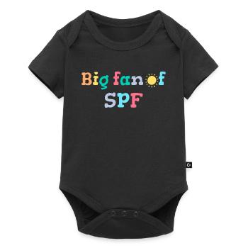 SPF Sun Protection Fan Summer Sun - Baby Premium short-sleeve bodysuit - black - Front