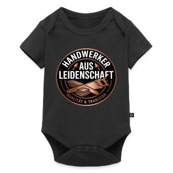 Handwerker Leidenschaft Qualität Tradition - Baby Premium Kurzarmbody - Schwarz - Vorne