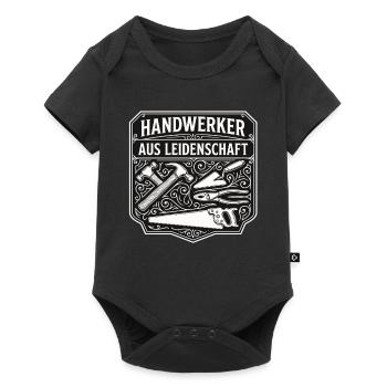 Handwerker Leidenschaft Qualität Tradition - Baby Premium Kurzarmbody - Schwarz - Vorne