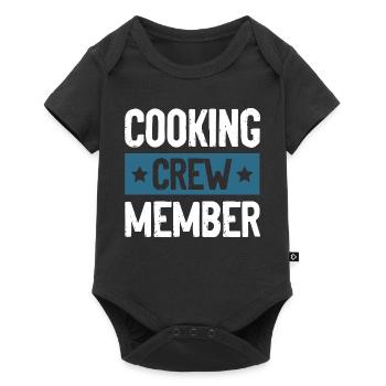 Cooking Crew - Baby Premium Kurzarmbody - Schwarz - Vorne