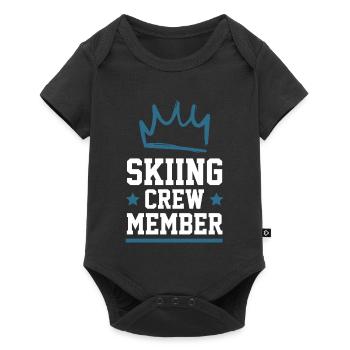 Équipe de ski - Body à manches courtes Premium Bébé - noir - Devant