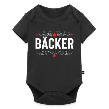 Métier de boulanger - Body à manches courtes Premium Bébé - noir - Devant