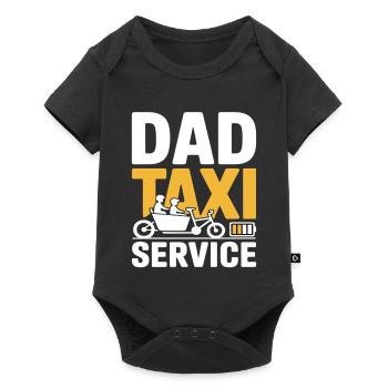 Dad Taxi Service Cargo Bike Dad - Baby Premium short-sleeve bodysuit - black - Front