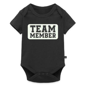 Varsity-style team member - Baby Premium short-sleeve bodysuit - black - Front
