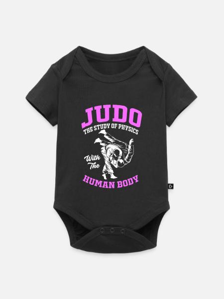 Judo - Baby Premium Kurzarmbody - Schwarz