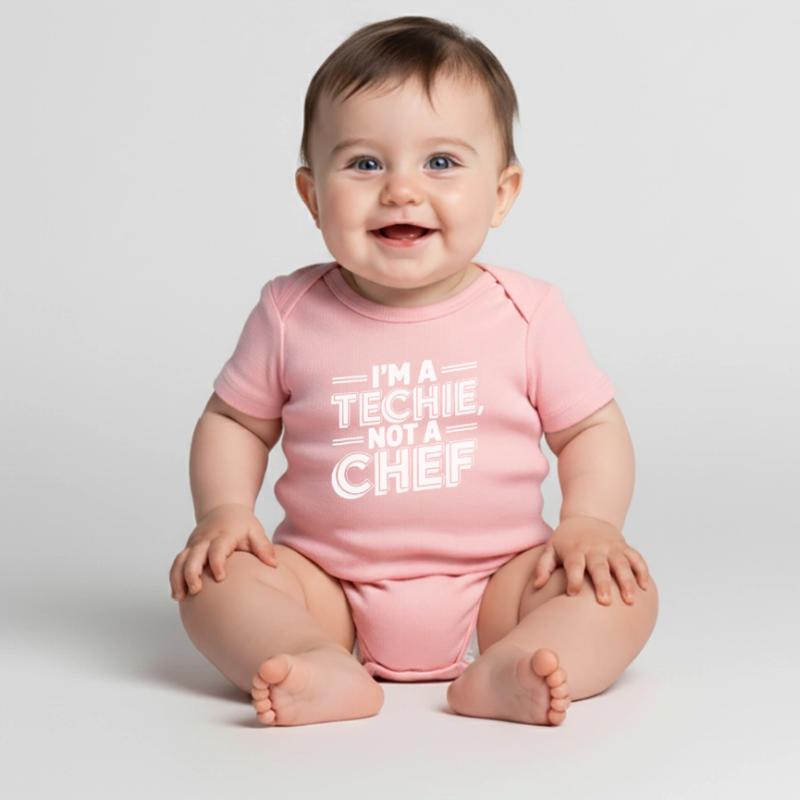 Techie Not a Chef Techniker IT Programmierer Baby Premium Kurzarmbody