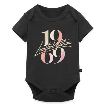 1969 Limited Edition Geburtstag - Baby Premium Kurzarmbody - Schwarz - Vorne