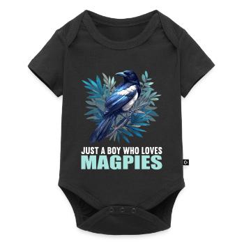 Magpies Magpie - Baby Premium short-sleeve bodysuit - black - Front