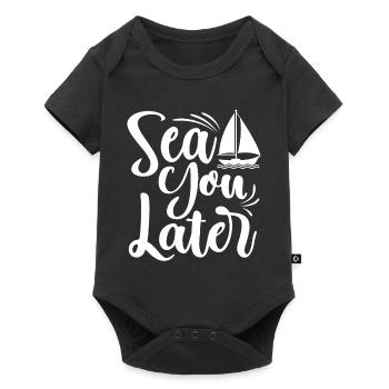 Sea You Later Sailor Capitaine de Voile - Body à manches courtes Premium Bébé - noir - Devant