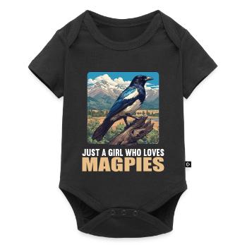 Magpies Magpie - Baby Premium short-sleeve bodysuit - black - Front