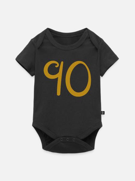 90 - Baby Premium Kurzarmbody - Schwarz