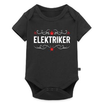 Elektriker Beruf - Baby Premium Kurzarmbody - Schwarz - Vorne