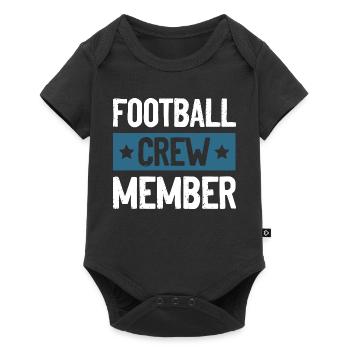 Équipe de football - Body à manches courtes Premium Bébé - noir - Devant