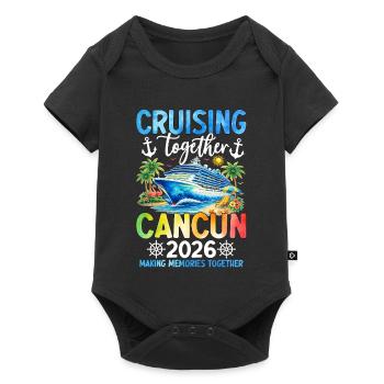 Croisière ensemble Cancún 2026 - Body à manches courtes Premium Bébé - noir - Devant