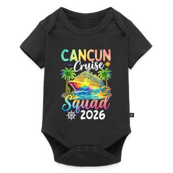 Équipe de croisière de Cancún 2026 - Body à manches courtes Premium Bébé - noir - Devant