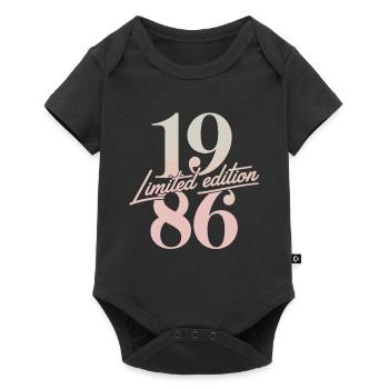 Vintage 1986 édition limitée rétro - Body à manches courtes Premium Bébé - noir - Devant