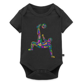 Soccer Colorful Soccer Players Kids Soccer Players - Baby Premium short-sleeve bodysuit - black - Front