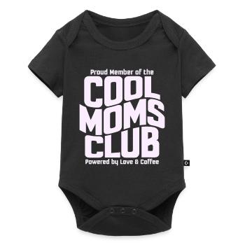 Cool Moms Club - Mother's Day Mom Gift - Baby Premium short-sleeve bodysuit - black - Front