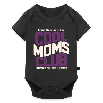 Club des mamans cool - Un cadeau des mamans pour la fête des mères - Body à manches courtes Premium Bébé - noir - Devant