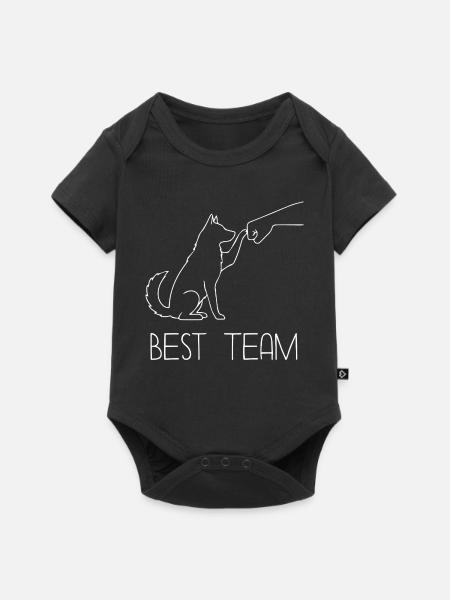 Husky Faust Team - Baby Premium Kurzarmbody - Schwarz