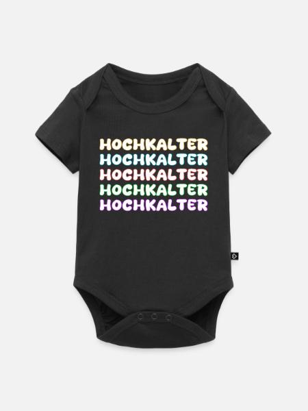 Bergsteigen Hochkalter - Baby Premium Kurzarmbody - Schwarz