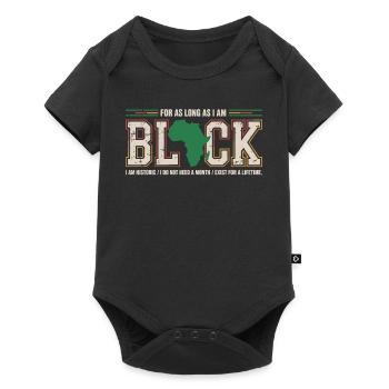 Fierté Afro Black History Month Vintage - Body à manches courtes Premium Bébé - noir - Devant