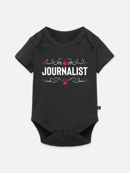 Journalist Beruf - Baby Premium Kurzarmbody - Schwarz