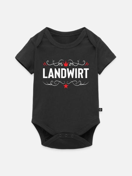 Landwirt Beruf - Baby Premium Kurzarmbody - Schwarz