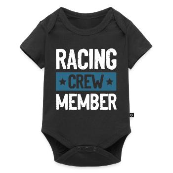 Racing Crew - Baby Premium Kurzarmbody - Schwarz - Vorne