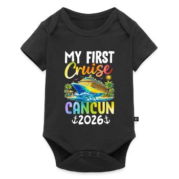 My First Cruise Cancun 2026 - Baby Premium short-sleeve bodysuit - black - Front