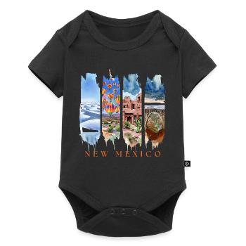 New Mexico Travel – Land of Enchantment Wüste - Baby Premium Kurzarmbody - Schwarz - Vorne