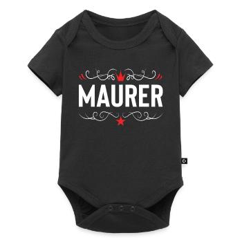 Bricklayer profession - Baby Premium short-sleeve bodysuit - black - Front