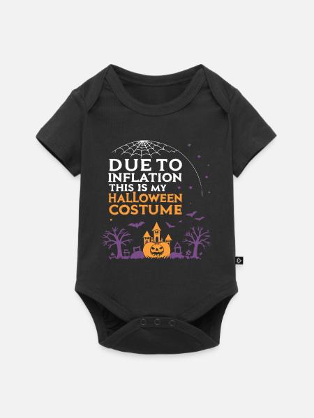 Inflation Halloween – Kostüm - Baby Premium Kurzarmbody - Schwarz