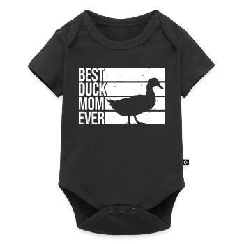 Best Duck Mom Ever - Baby Premium short-sleeve bodysuit - black - Front