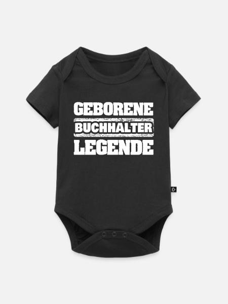 Buchhalter als Legende - Baby Premium Kurzarmbody - Schwarz