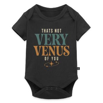 Signe de Vénus Astrologie de Vénus - Body à manches courtes Premium Bébé - noir - Devant