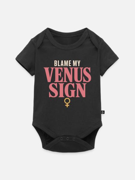 Venus-zeichen Venus-astrologie - Baby Premium Kurzarmbody - Schwarz